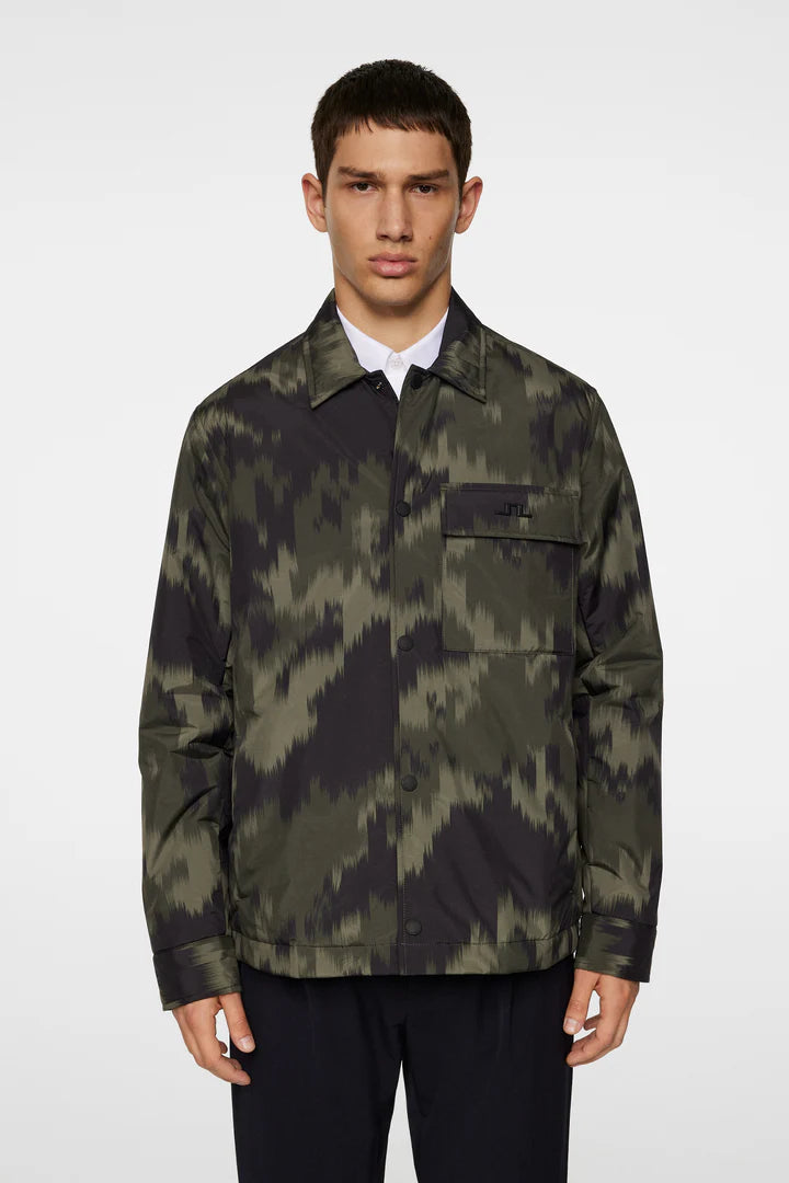 J.LINDEBERG NILE PRINT PADDED OVERSHIRT | WARP FOREST L