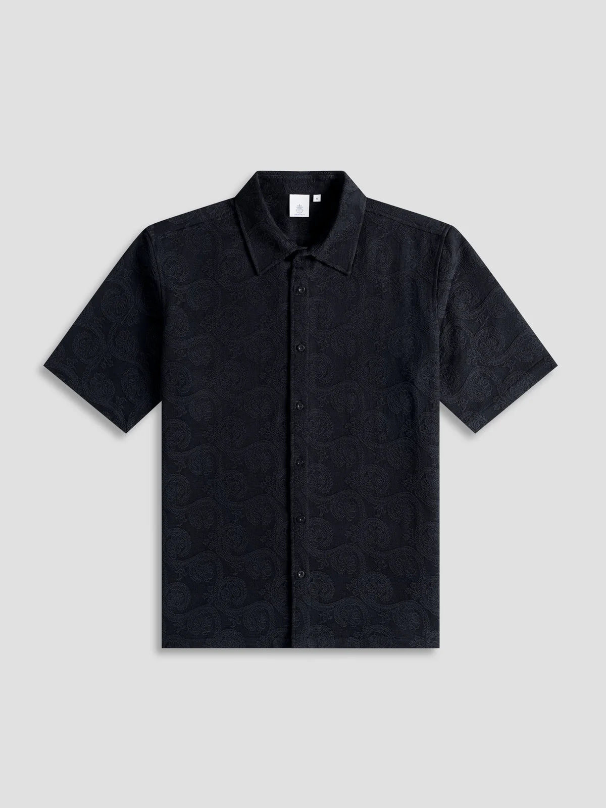 LAW OF THE SEA SOLVIND JACQUARD SHIRT Black