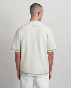 FILLING PIECES KNIT SHIRT GARDENER ANTIQUE WHITE
