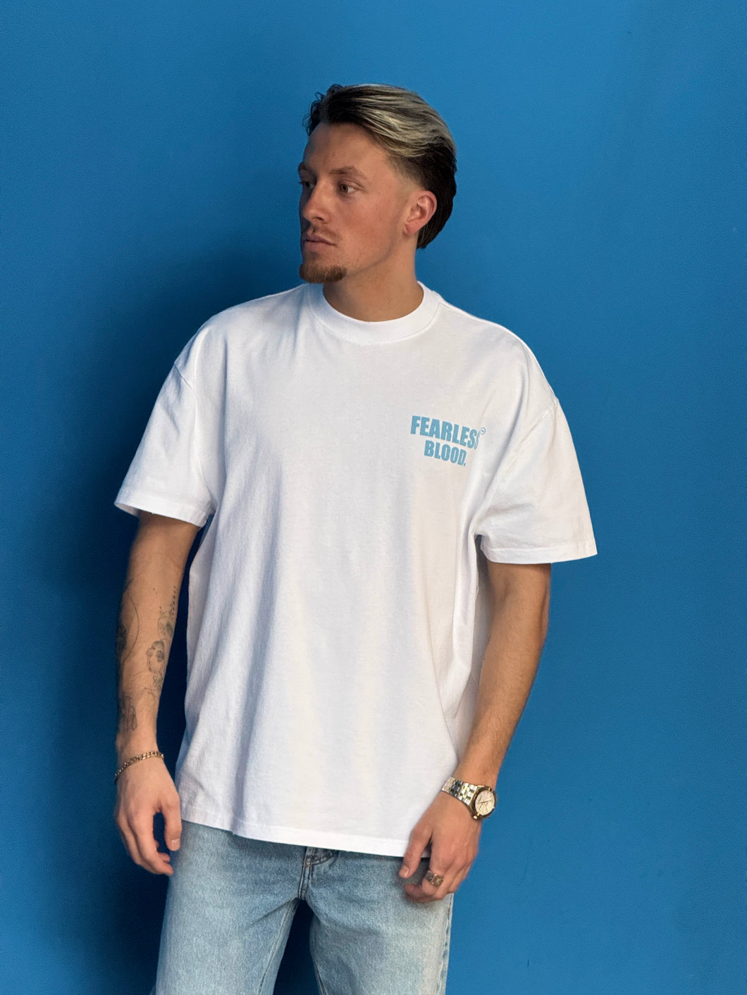 FEARLESS BLOOD LEADER CLUB TEE Dusk Blue