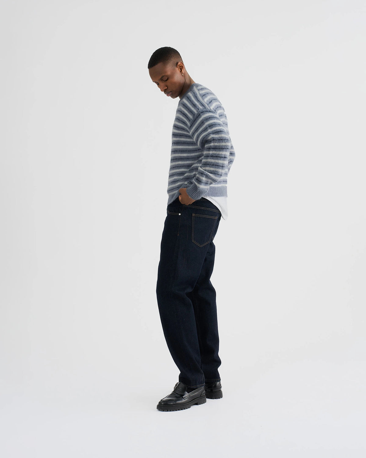 RESTERÖDS REX PULLOVER MOHAIR | BLUE