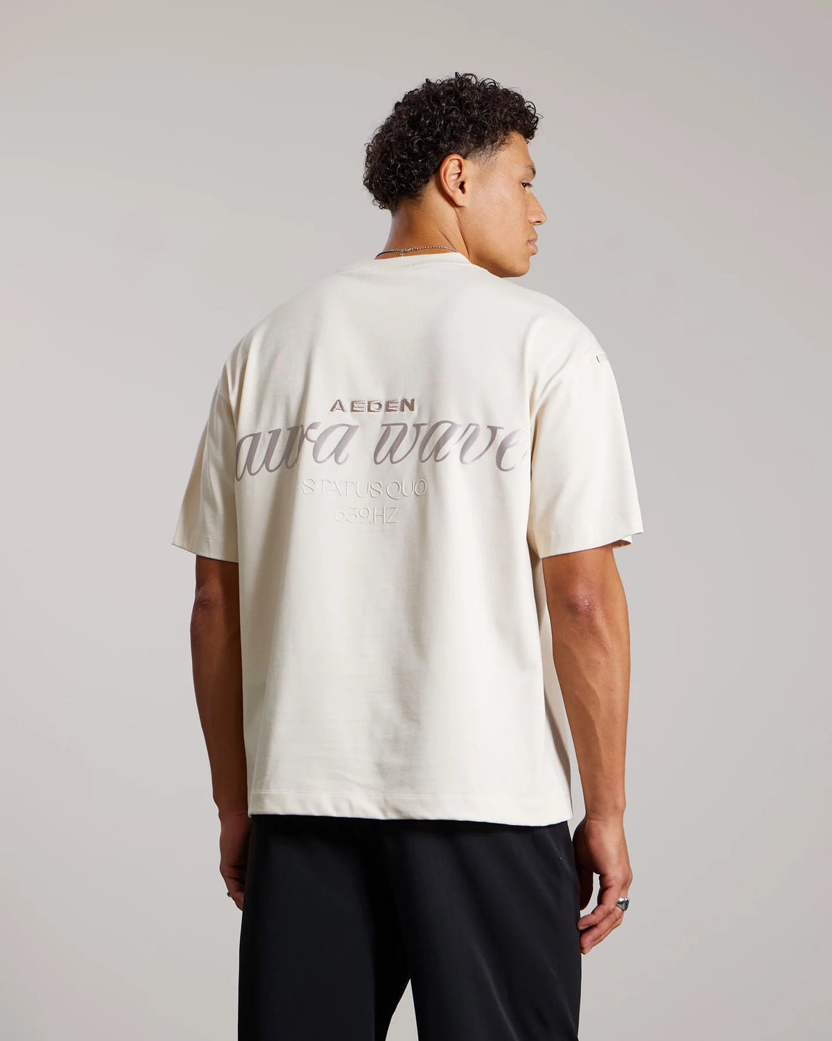 AEDEN DAX TEE | WHITE CAP GREY