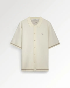 FILLING PIECES KNIT SHIRT GARDENER ANTIQUE WHITE