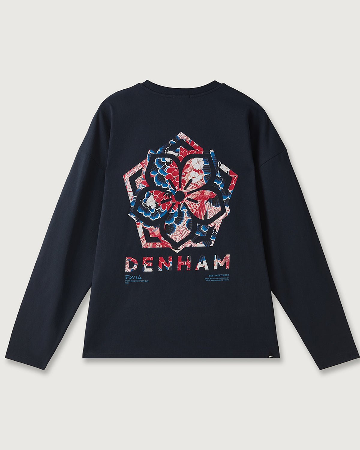 DENHAM TSUBAKI LS TEE | Navy Blazer