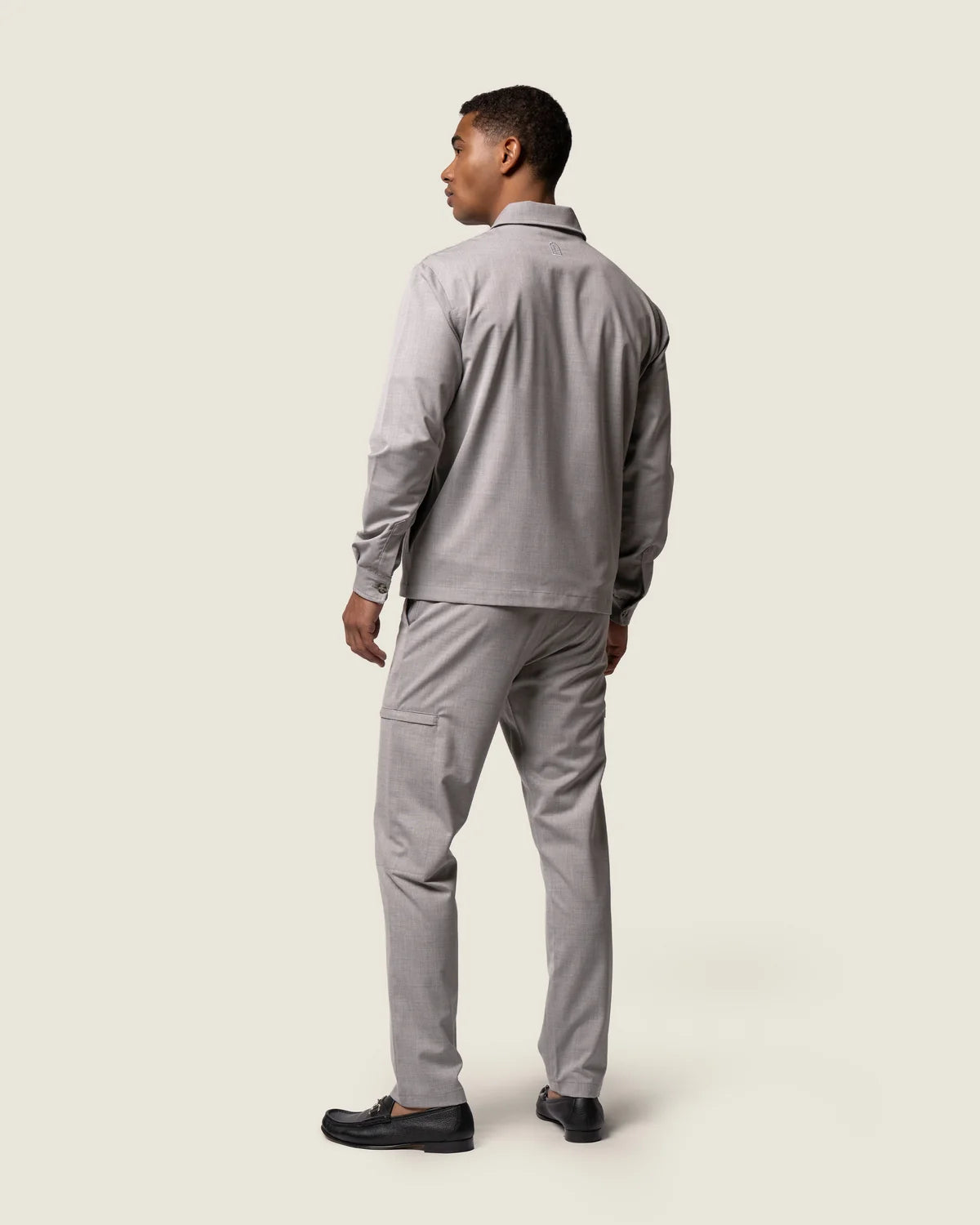 DUQUEZZI WOOL STRETCH JACKET | GREY MELANGE
