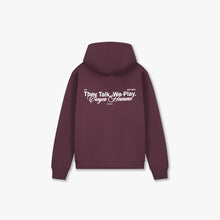 Afbeelding in Gallery-weergave laden, Croyez Talk And Play Zip Hoodie  Burgundy