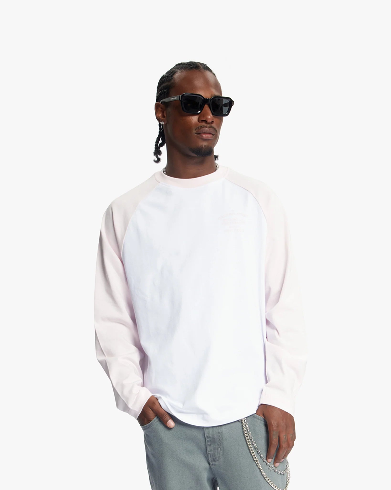 Croyez Fraternité Raglan Longsleeve | White
