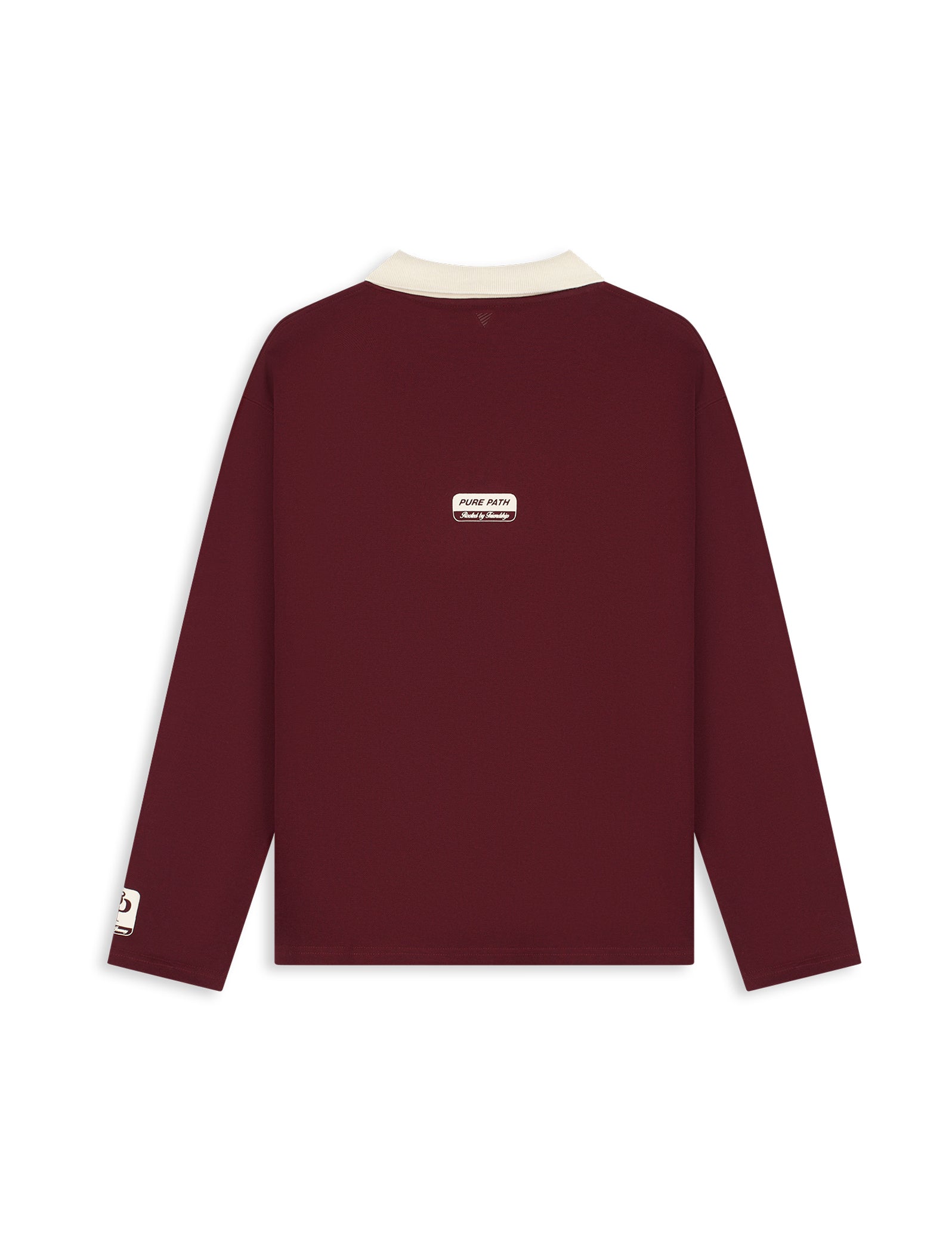 PURE PATH Rooted By Friendship Longsleeve Polo Wine Red