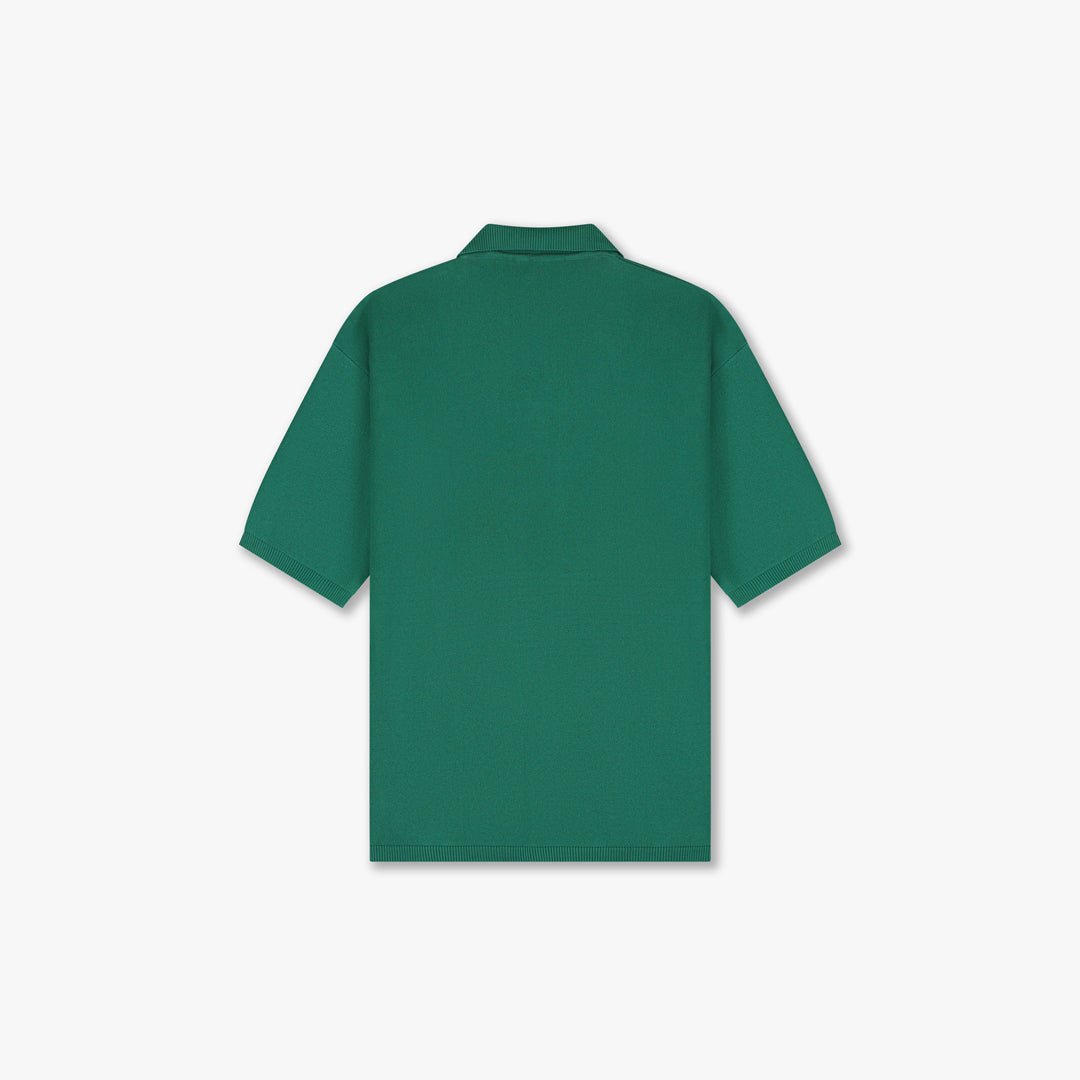 CROYEZ NOMBRE KNIT POLO Forest Green