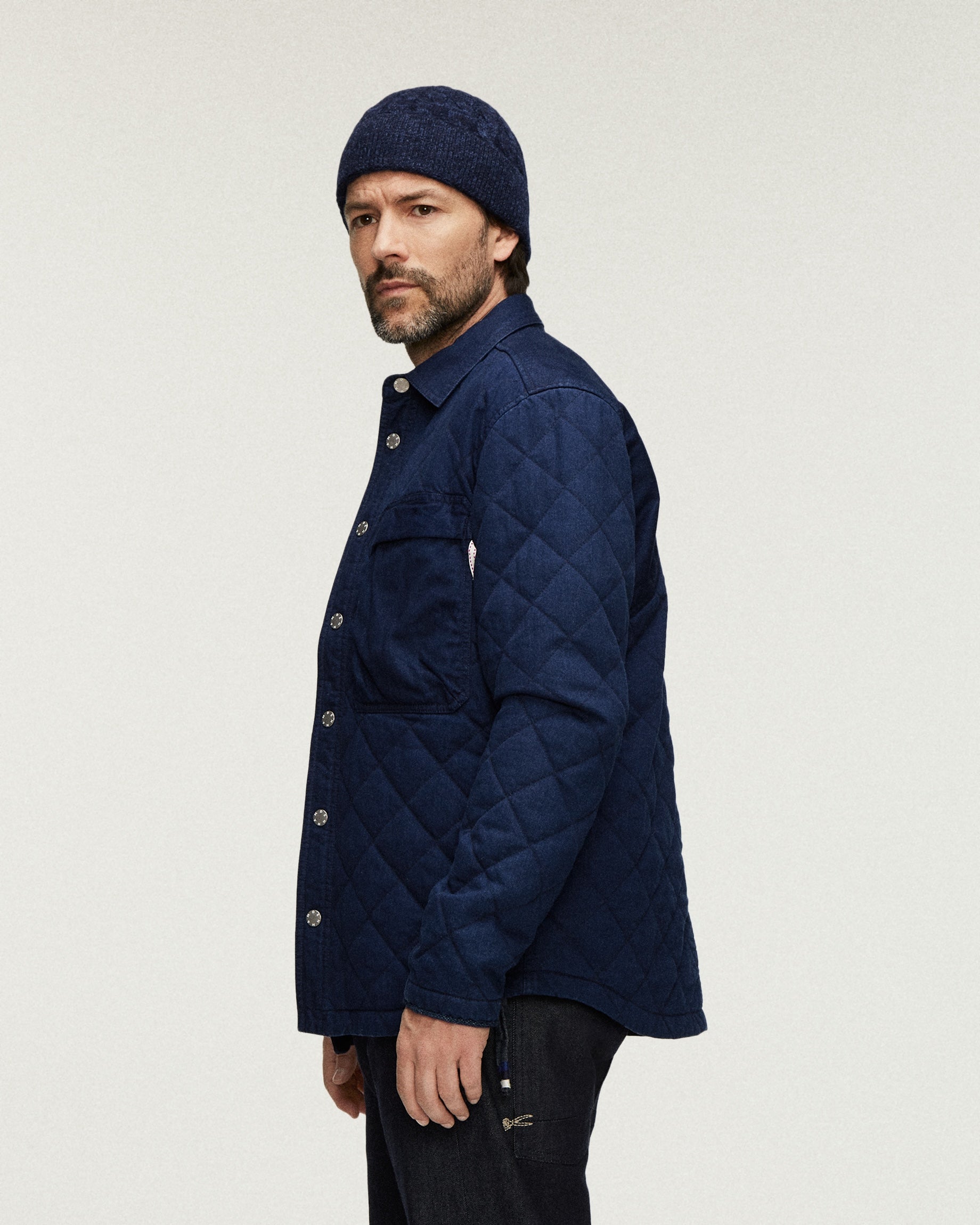 DENHAM SAMUEL SHIRT JACKET Blue