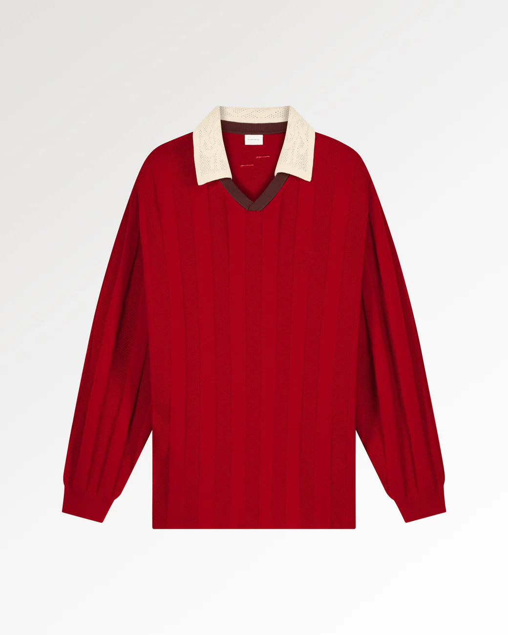 FILLING PIECES Knit Football Jersey Scarlet Red