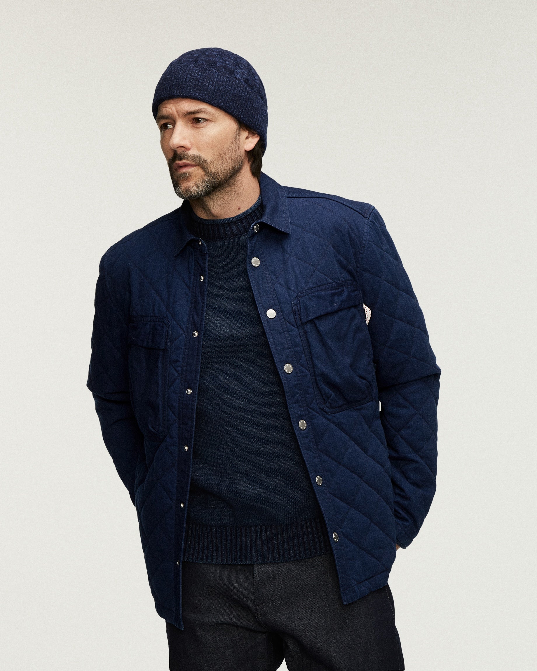 DENHAM SAMUEL SHIRT JACKET Blue
