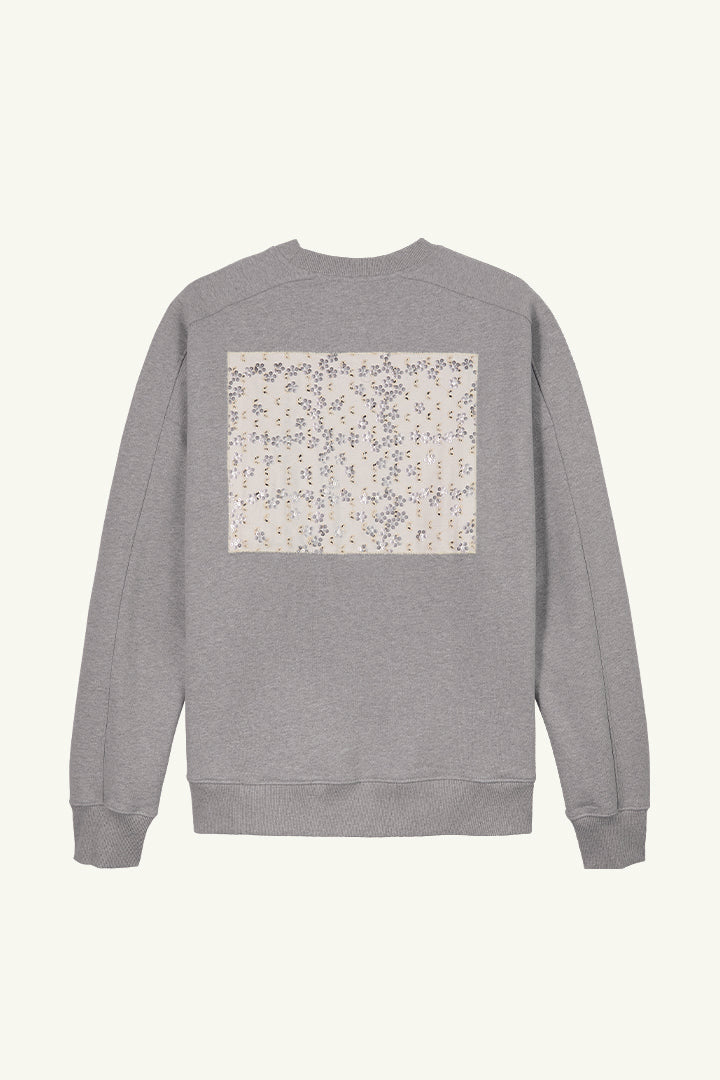 Ampère Theo Loopback Fleece Sweatshirt in Grey