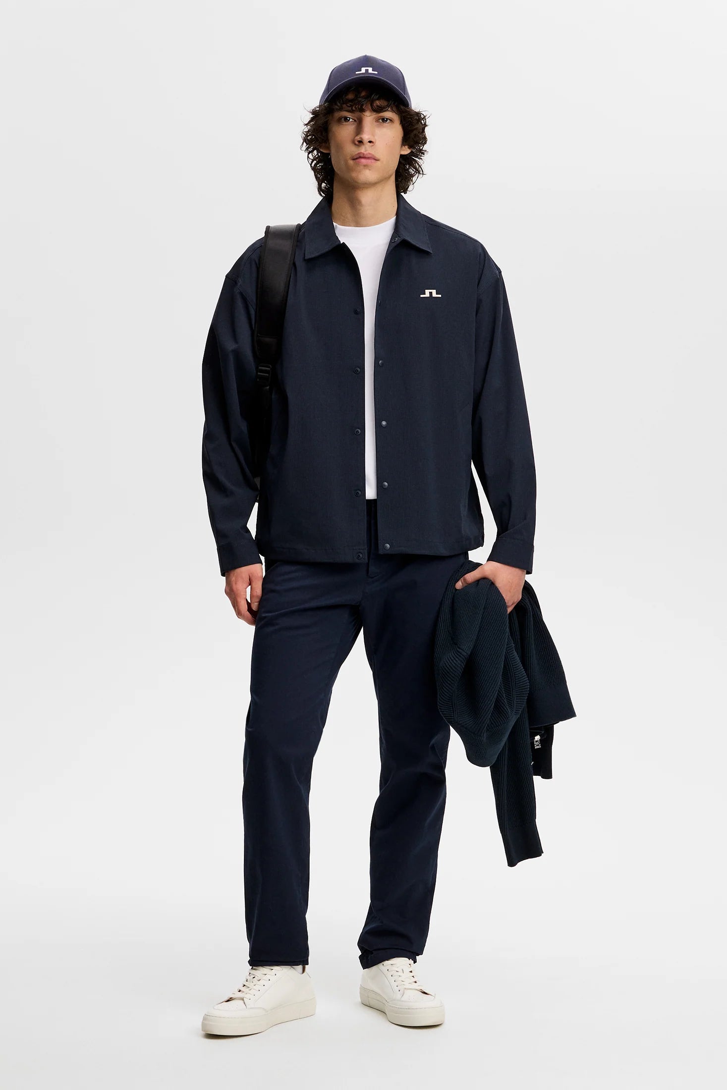 J.LINDEBERG Dex Coach Overshirt Navy