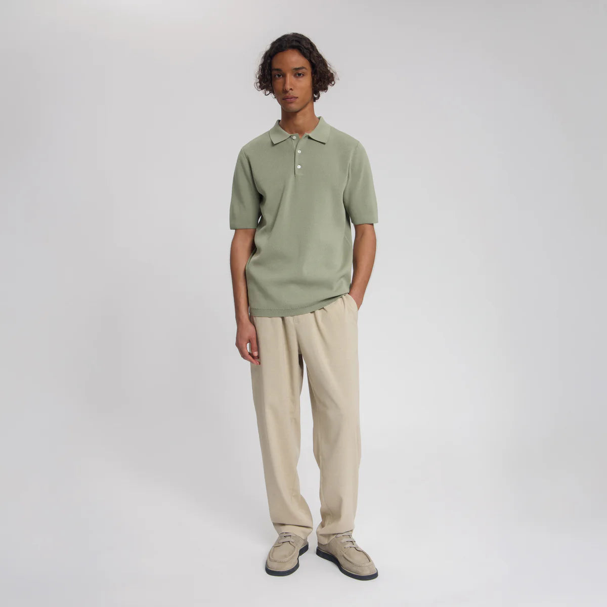 LAW OF THE SEA TIDE MILANO KNITTED POLO Tea