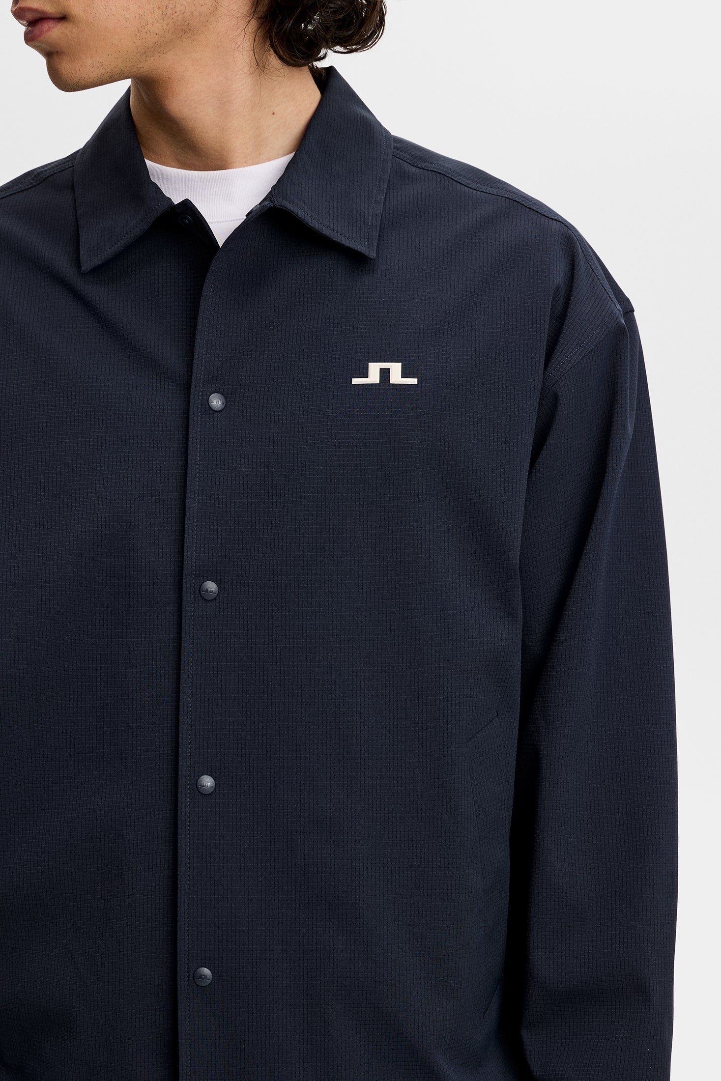 J.LINDEBERG Dex Coach Overshirt Navy