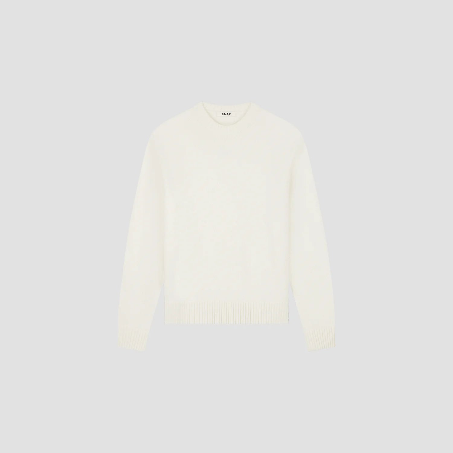 OLAF ESSENTIAL KNITTED CREWNECK Off White /Mulch