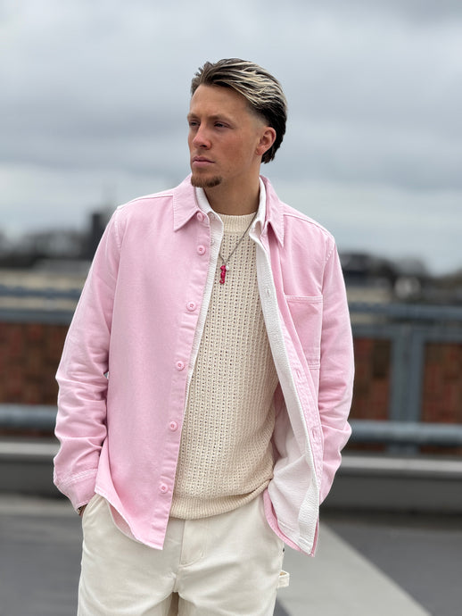 DENHAM BRANSON OVERSHIRT GDCT - Pink Parfait