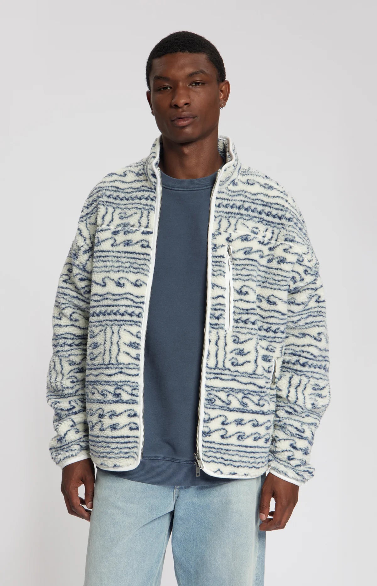 LAW OF THE SEA WHITEFLOW SHERPA JACKET Coconut Milk