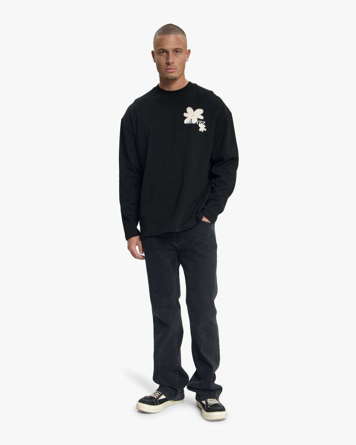 Croyez Botanique Longsleeve T-Shirt | Black