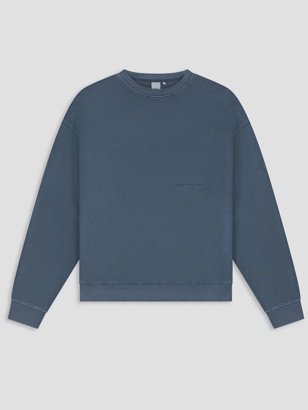 TORRIA GARMENT DYED CREWNECK SWEAT Mood Indigo