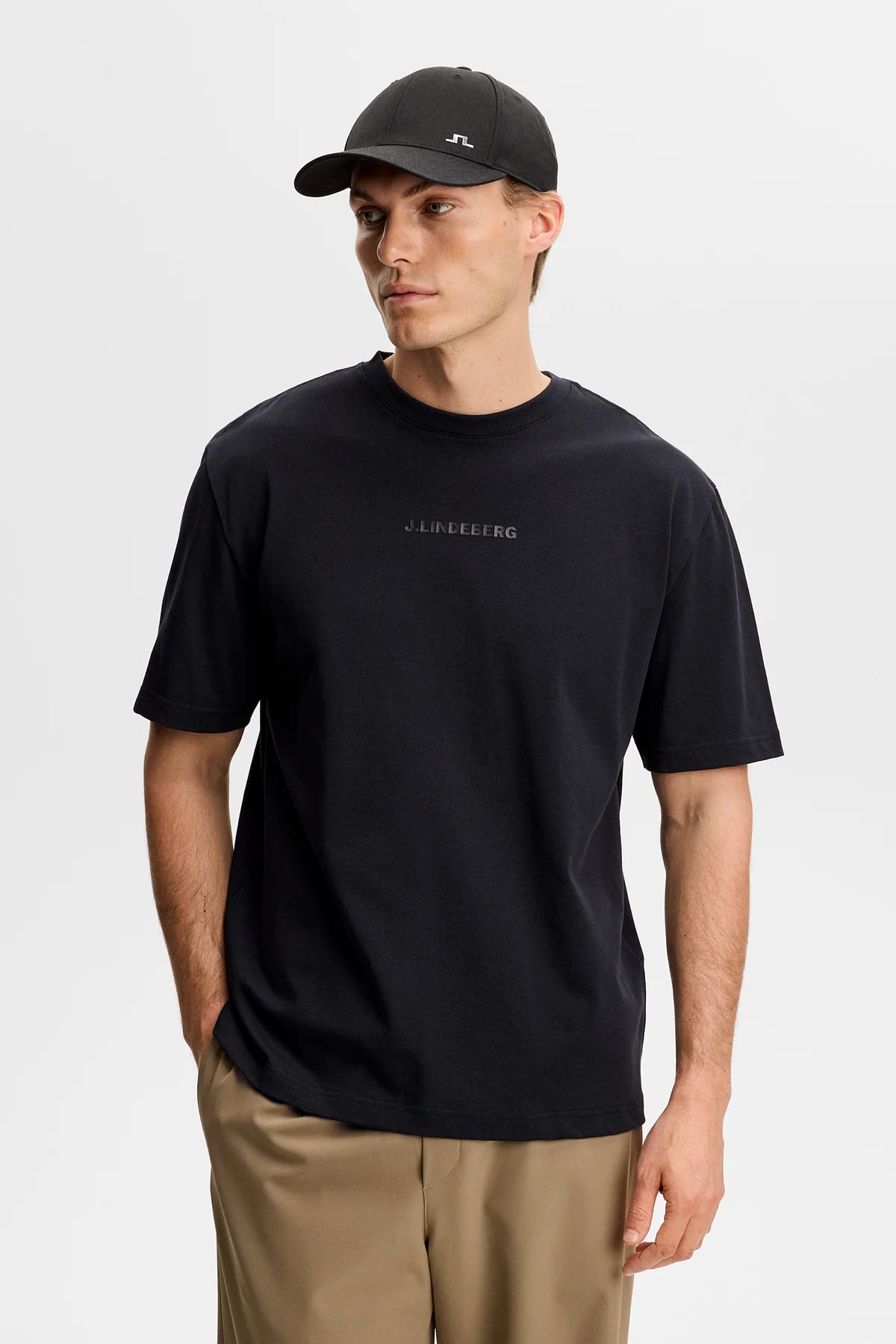 J.LINDEBERG Hale Heavy Logo T-shirt Black