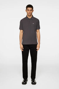 J.LINDEBERG RUDY SLIM POLO PIQUE | ASPHALT