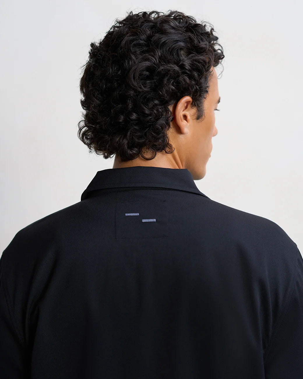 FILLING PIECES Coach Jacket Twill Wool Black