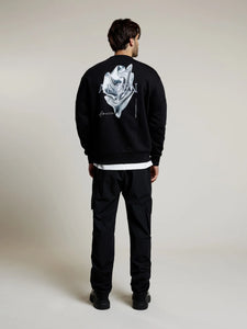AEDEN MOSHIN SWEATER | BLACK