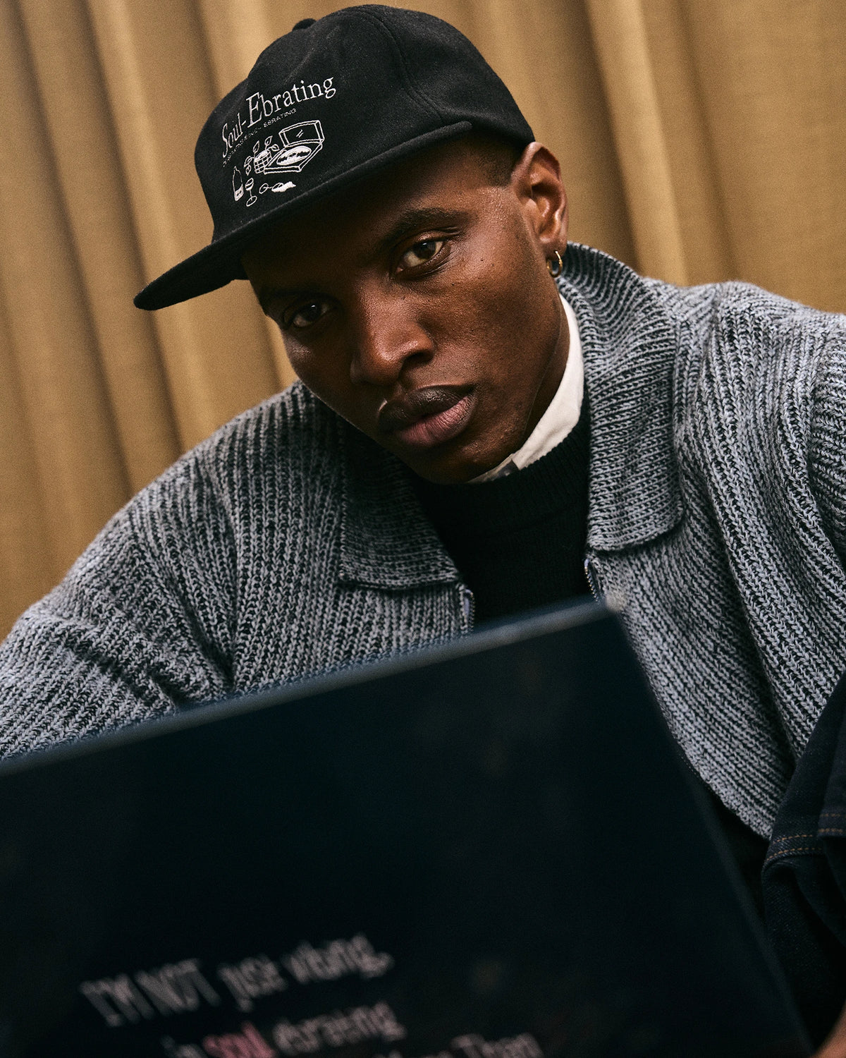 RESTERÖDS BASEBALL CAP WOOL | BLACK