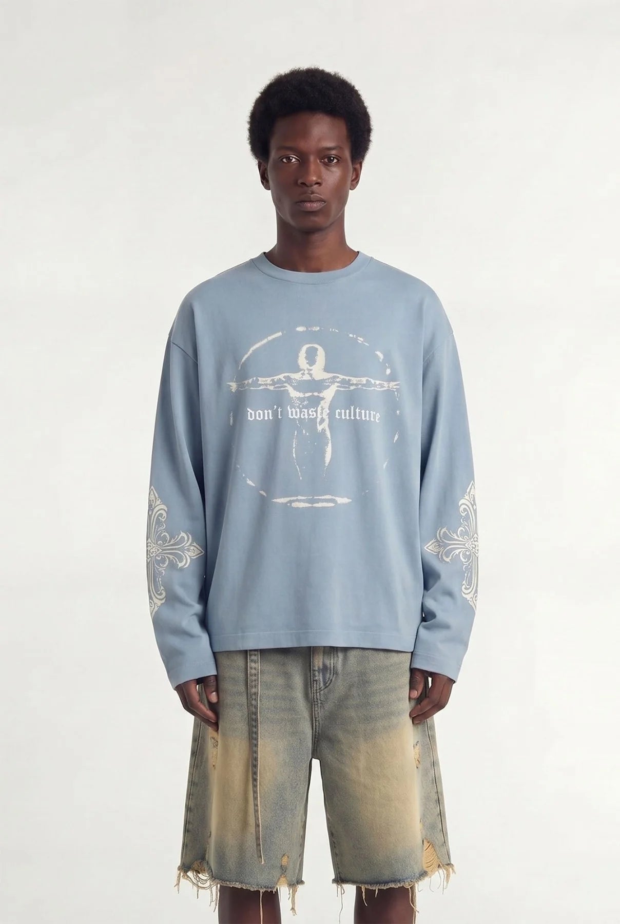 DON’T WASTE CULTURE ATOR LONGSLEEVE | LIGHT BLUE