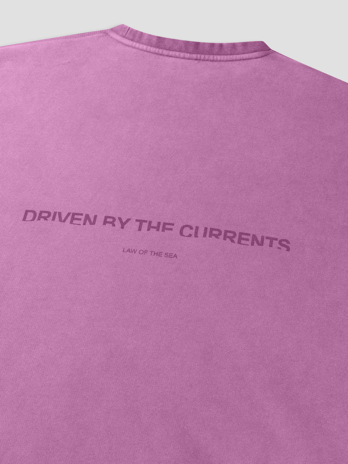 LAW OF THE SEA TORRIA GARMENT DYED SWEAT CREWNECK Mulberry
