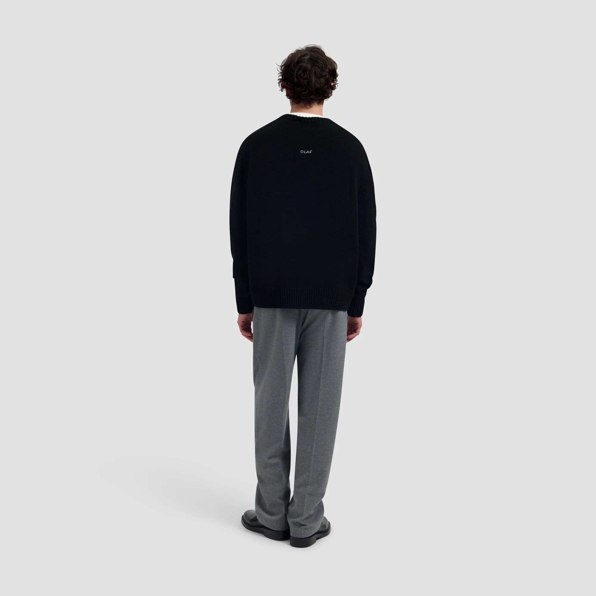 OLAF ESSENTIAL KNITTED CREWNECK Black