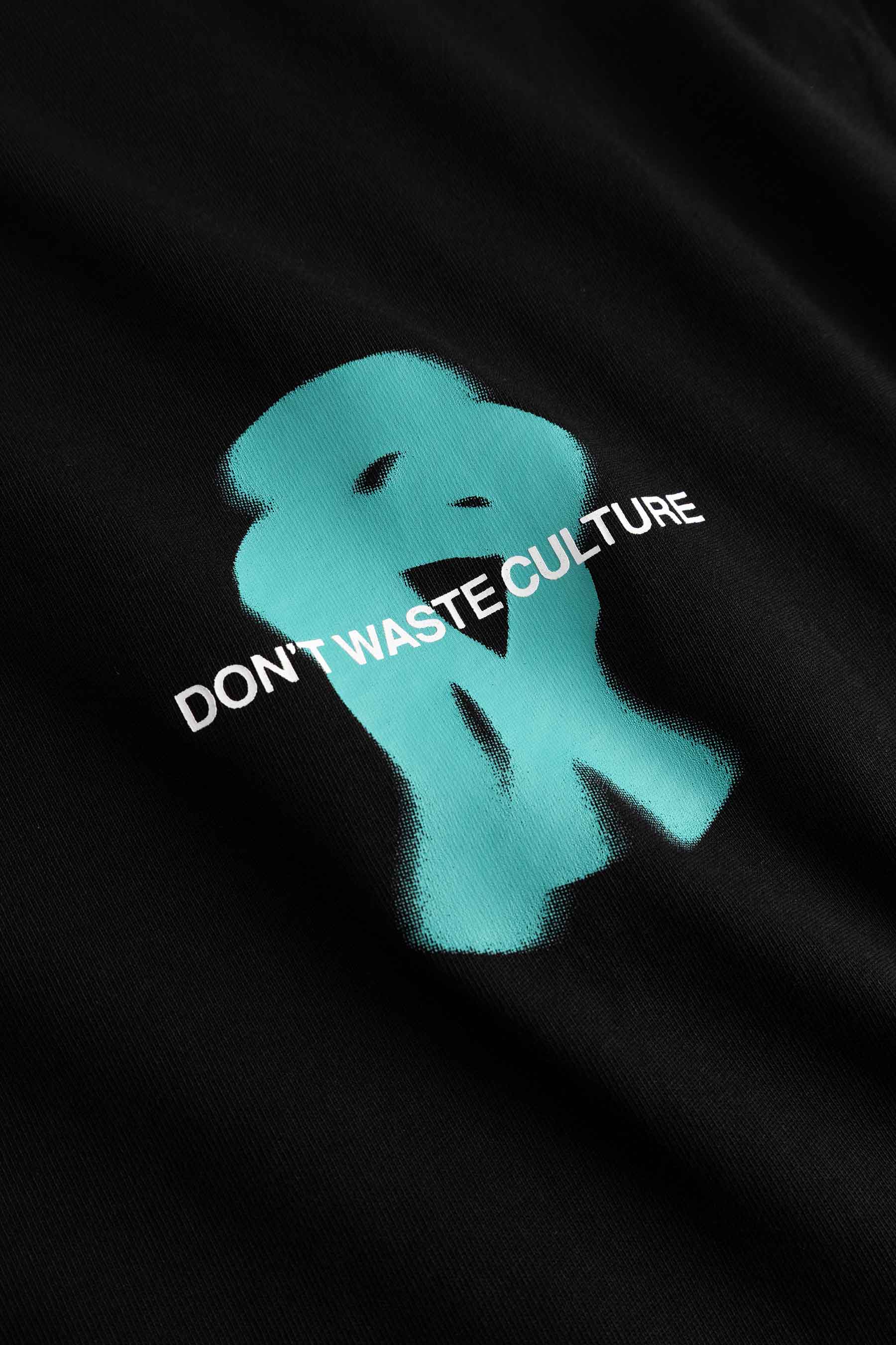 DON’T WASTE CULTURE RISA T-SHIRT | BLACK