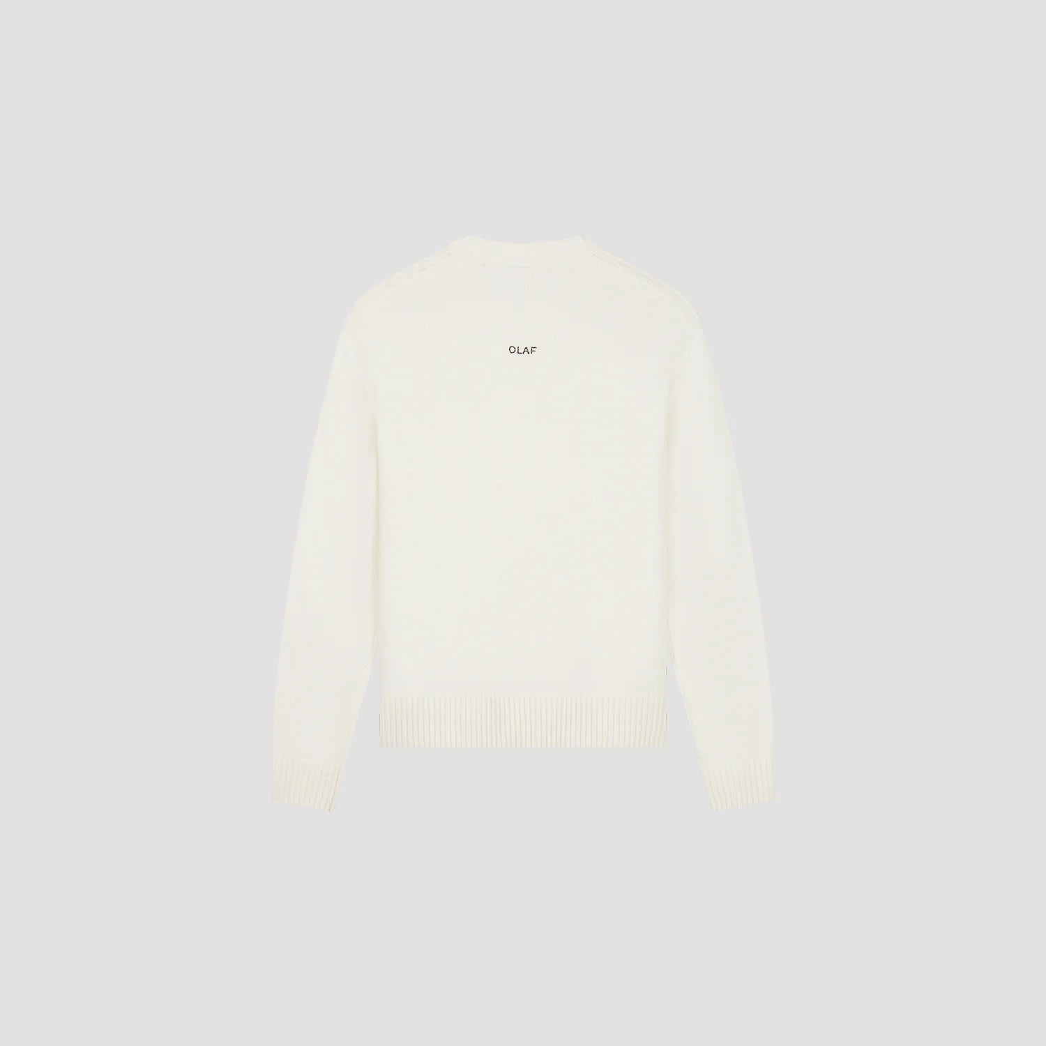 OLAF ESSENTIAL KNITTED CREWNECK Off White /Mulch