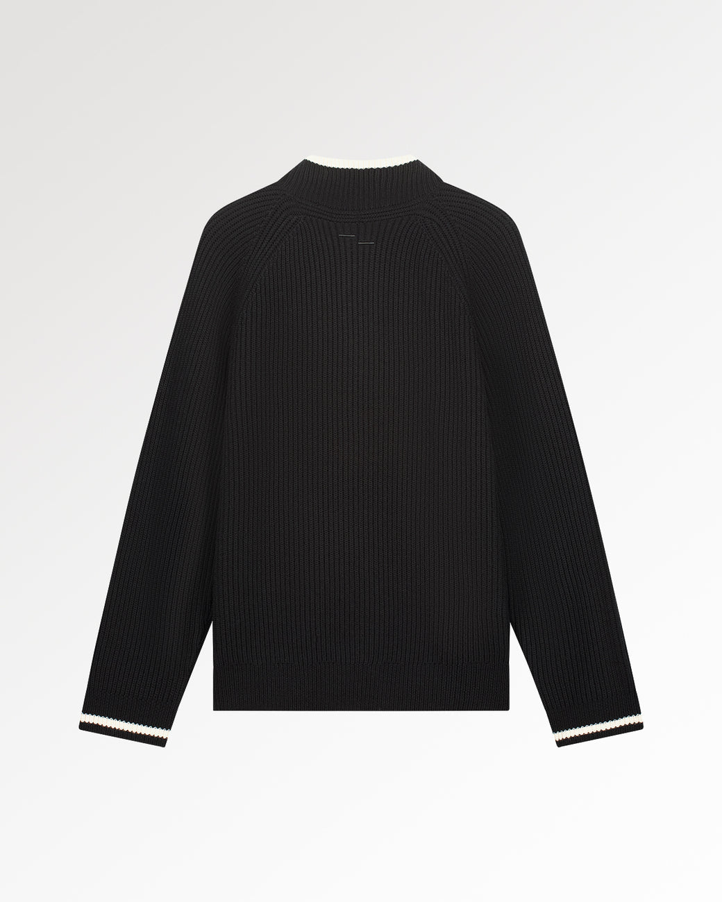 FILLING PIECES Knit Quarter Zip Black