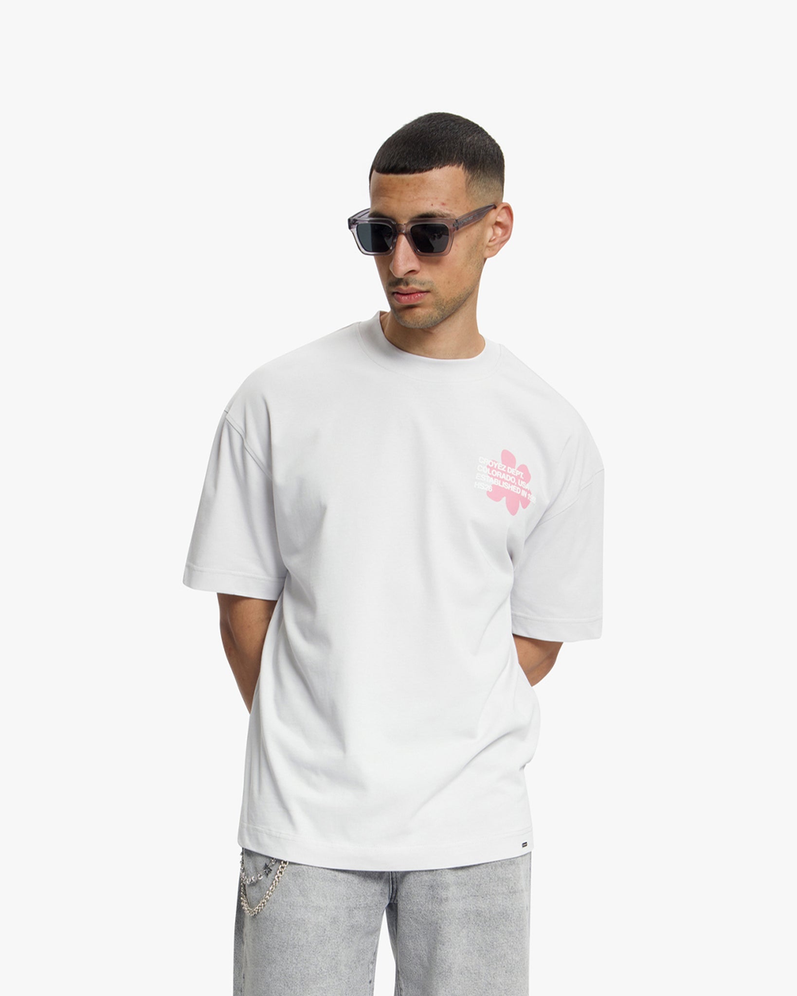 Croyez Silhouette T-Shirt | Light Grey