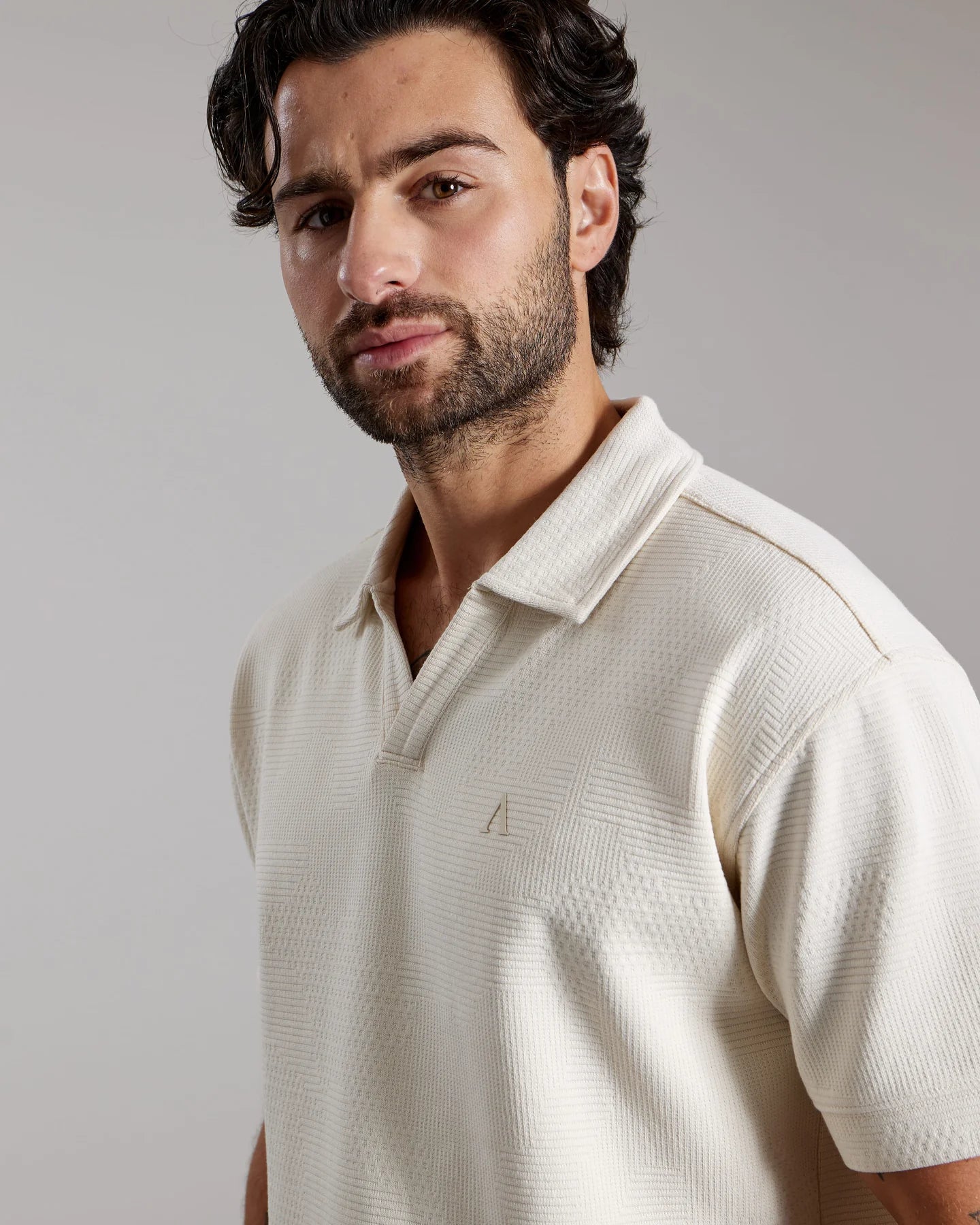AEDEN AMIRO POLO | OFF-WHITE