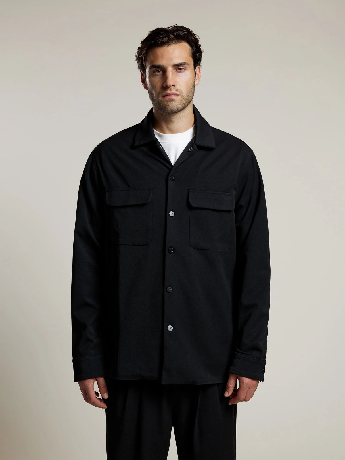 AEDEN ALBANO SHIRT | BLACK