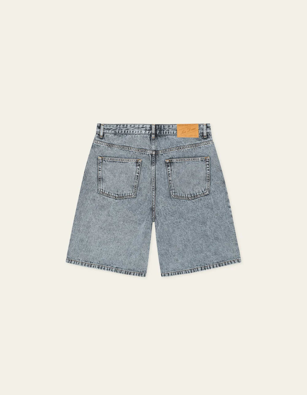 LES DEUX Ryder Light Pink Denim Shorts Ice Blue