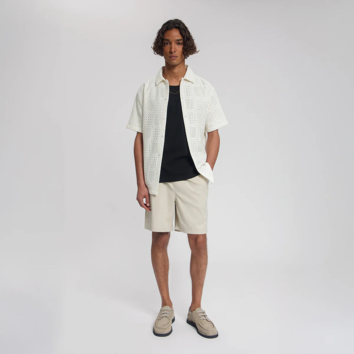 LAW OF THE SEA STAR MELANGE SHORTS Almond Milk