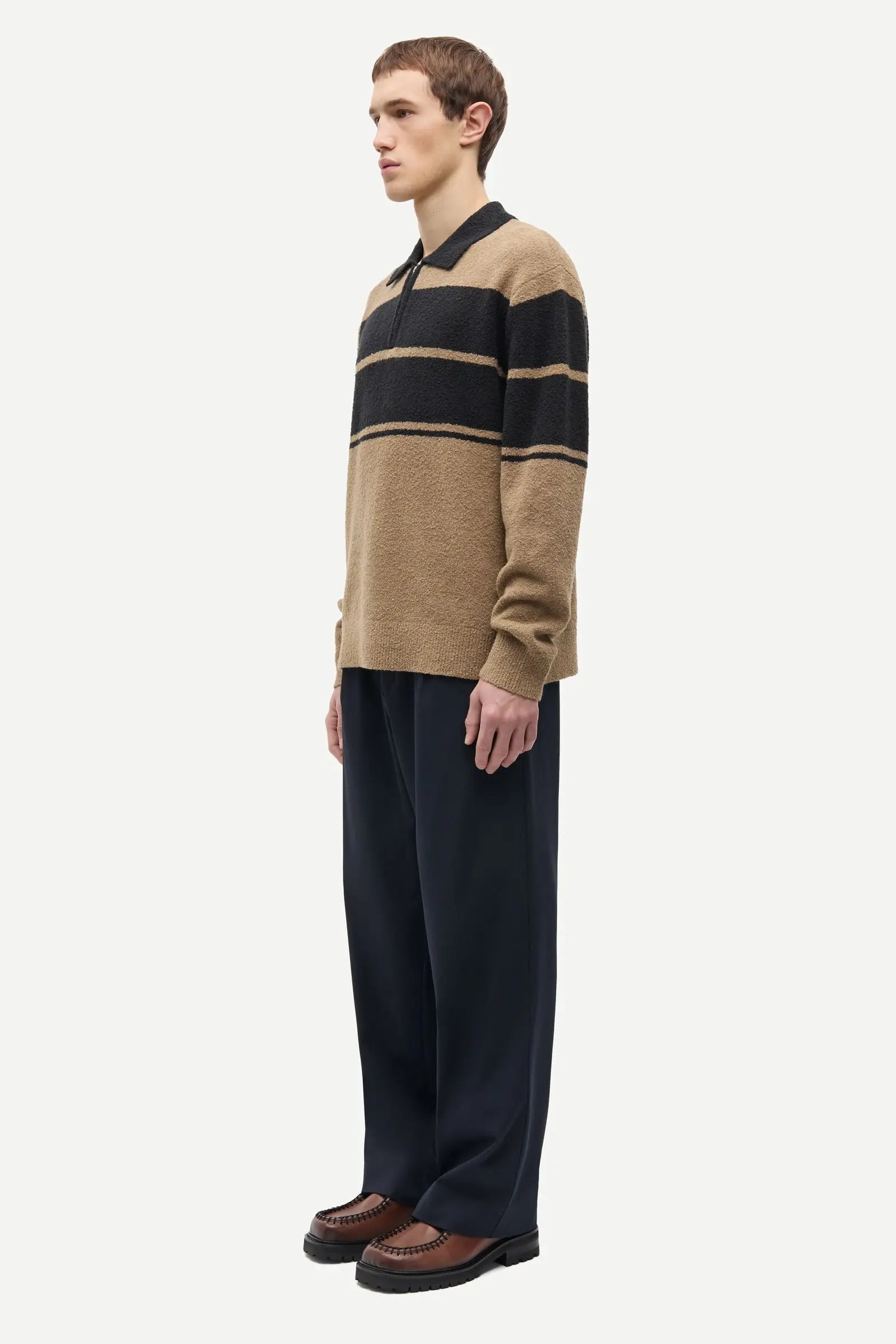 SAMSOE SAMSOE SANINO HZ POLO 15179 Washed Black Mel.