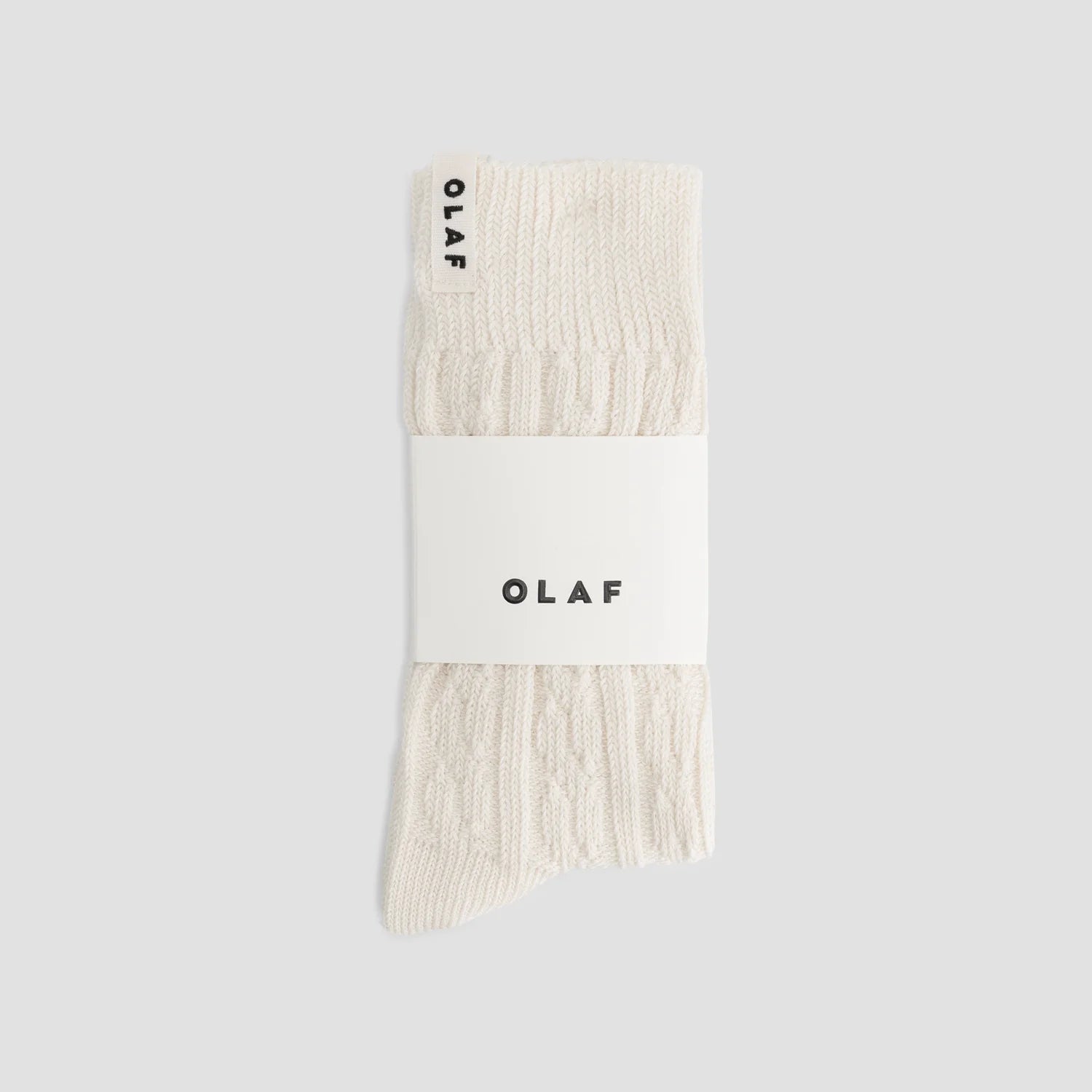 OLAF CABLE SOCKS - OFF WHITE