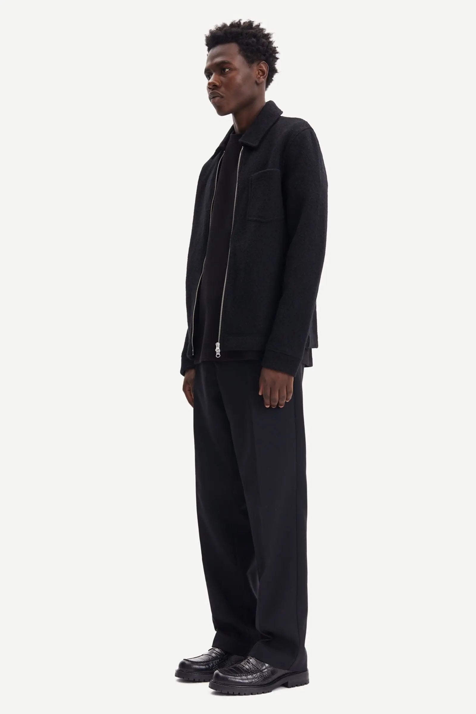 SAMSOE SAMSOE HANNES FULL ZIP 14612 Black