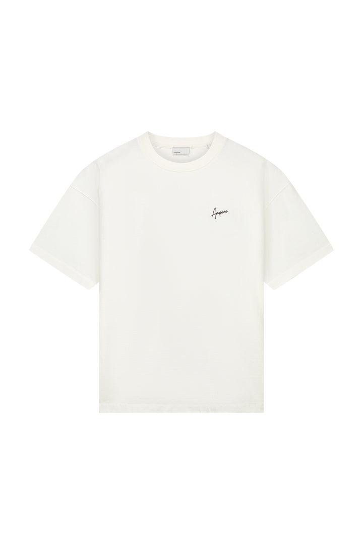 AMPÈRE AUGUST REGULAR TEE FLOWER PATCH | WHITE