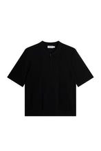 Afbeelding in Gallery-weergave laden, Remy Structure Zip Knit Polo  Black