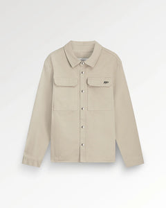 FILLING PIECES OVERSHIRT COTTON TWILL WHITE PEPPER