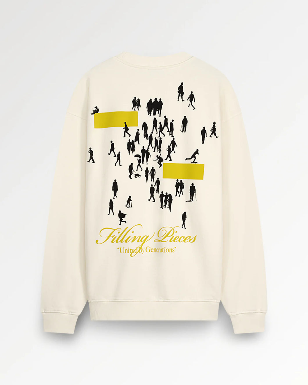 FILLING PIECES SWEATSHIRT UNITED BY GENERATIONS ANTIQUE WHITE