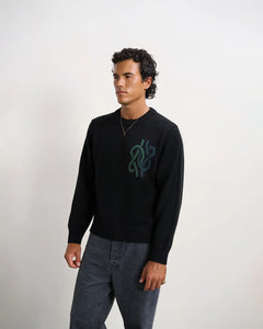 FILLING PIECES Knit Sweater Knot | Black