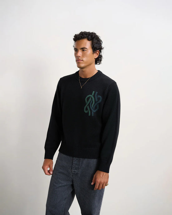 FILLING PIECES Knit Sweater Knot | Black